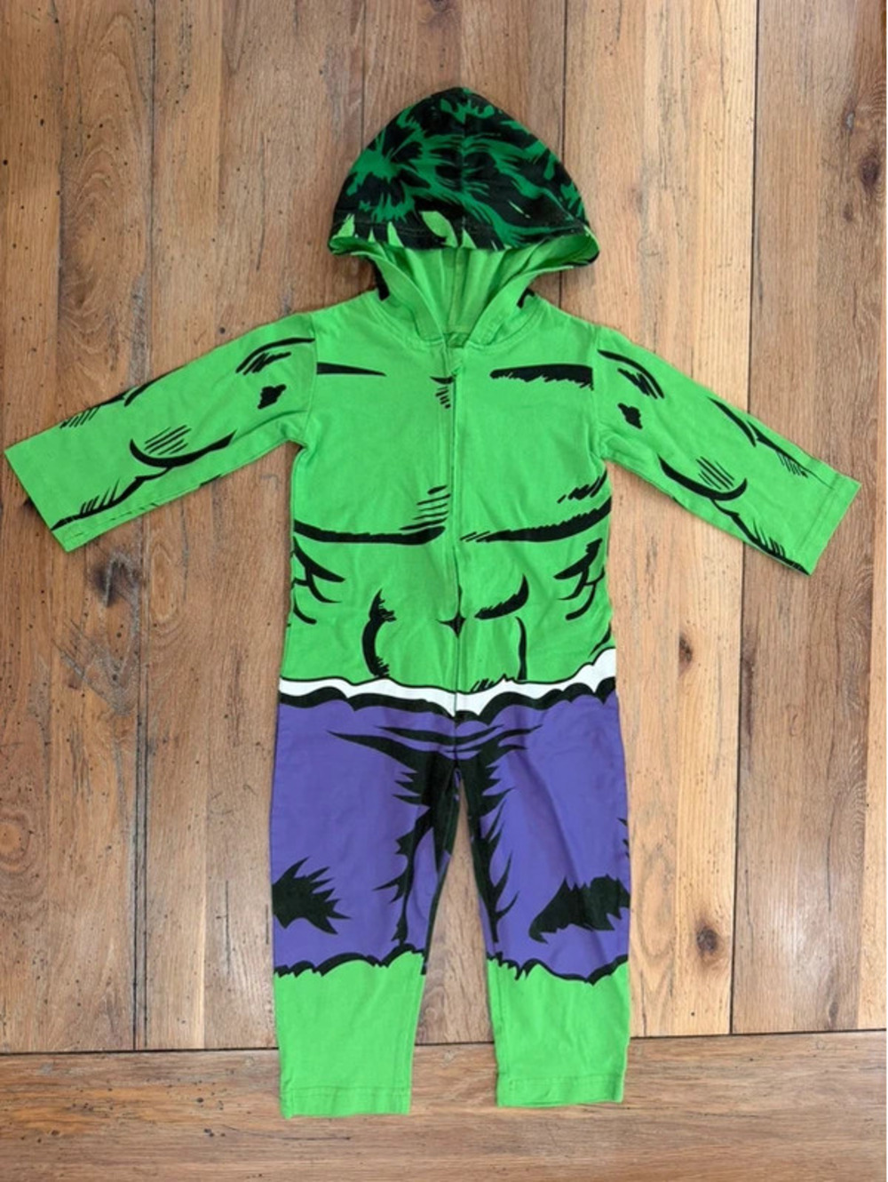 Marvel Avengers The Incredible Hulk toddler costume one piece size 3T